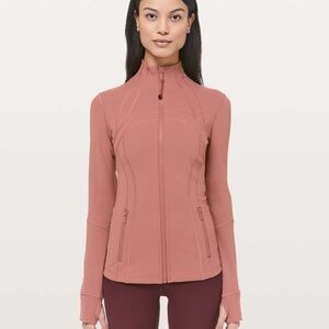 Lululemon Athletica Define Mauve sunset rose zip up Jacket size 6